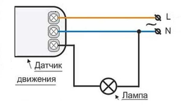 Датчик движения для включения освещения Датчик движения для включения освещения
