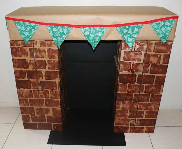 Картонный камин из коробок своими руками Картонный камин из коробок своими руками