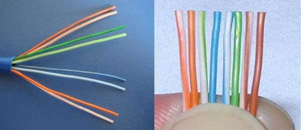 Подключение интернет розетки RJ-45 и обжим коннектора Подключение интернет розетки RJ-45 и обжим коннектора