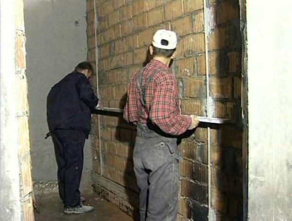 Установка маяков для штукатурки, стяжки Установка маяков для штукатурки, стяжки