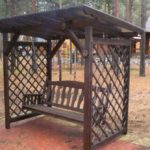 Как сделать качели из дерева и металла Как сделать качели из дерева и металла