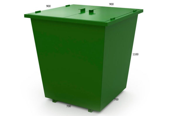 Виды мусорных контейнеров их размеры и объём