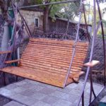 Как сделать качели из дерева и металла Как сделать качели из дерева и металла