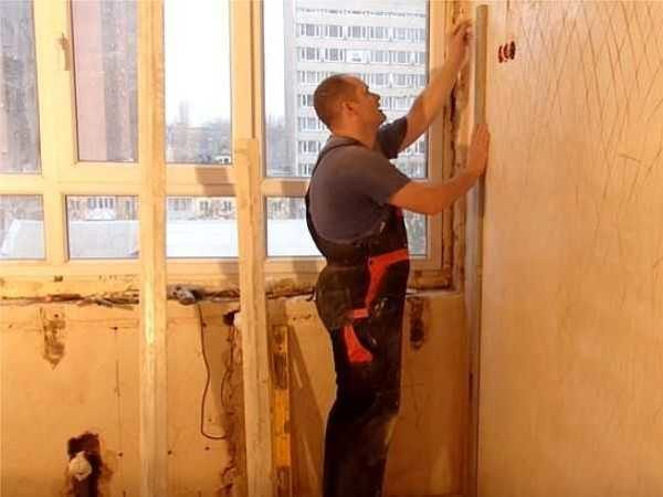 Установка маяков для штукатурки, стяжки Установка маяков для штукатурки, стяжки