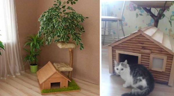 Кошачий домик своими руками Кошачий домик своими руками