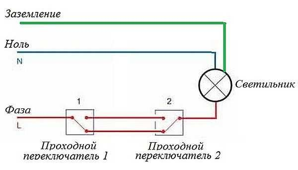 Как подключить проходной выключатель (управление светом из двух и более точек) Как подключить проходной выключатель (управление светом из двух и более точек)