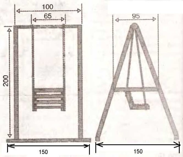 Как сделать качели из дерева и металла Как сделать качели из дерева и металла