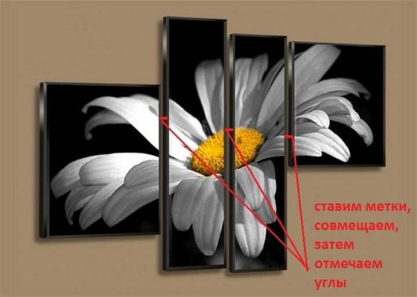 Как правильно повесить модульную картину Как правильно повесить модульную картину