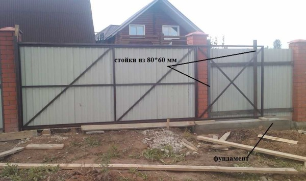 Как сделать сдвижные (откатные) ворота: делаем консольные — фотоотчет, видео Как сделать сдвижные (откатные) ворота: делаем консольные — фотоотчет, видео