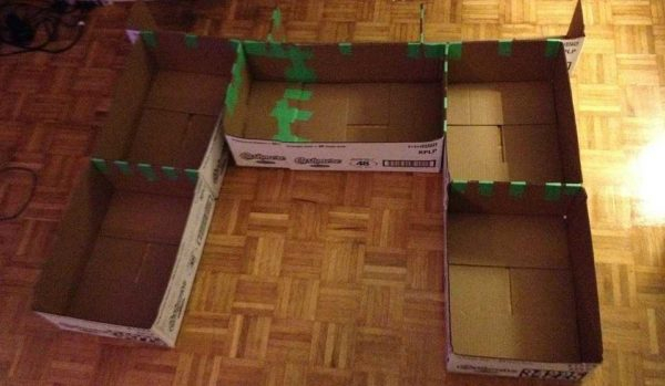 Картонный камин из коробок своими руками Картонный камин из коробок своими руками