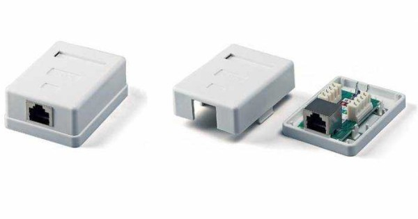 Подключение интернет розетки RJ-45 и обжим коннектора Подключение интернет розетки RJ-45 и обжим коннектора