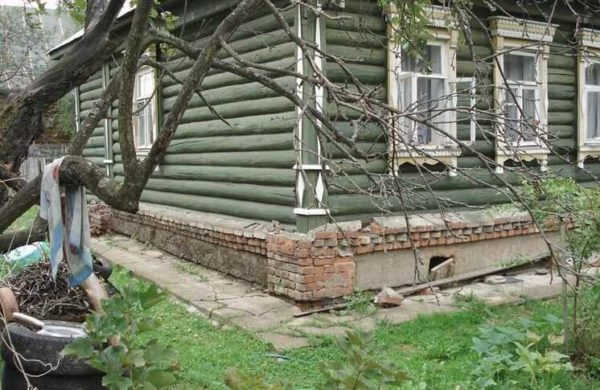 Подъем деревянного дома Подъем деревянного дома