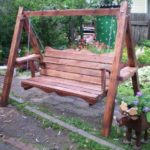 Как сделать качели из дерева и металла Как сделать качели из дерева и металла