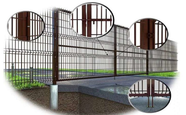 Забор из сварной 3D сетки гиттер (Gitter) Забор из сварной 3D сетки гиттер (Gitter)