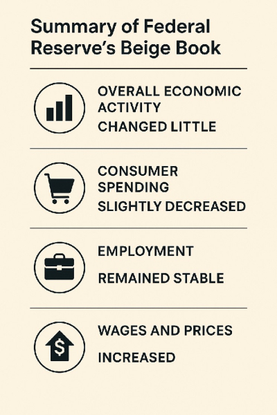 Последний «Бежевый отчёт» ФРС: экономическая активность почти без изменений Последний «Бежевый отчёт» ФРС: экономическая активность почти без изменений